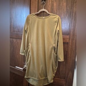 Long Sleeve T-shirt Olive Dress- Never worn
